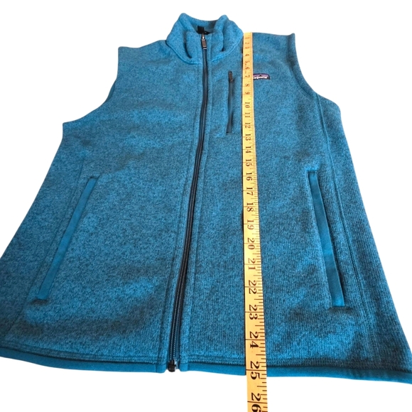 Men's Patagonia Better Sweater Zip Vest Underwater Blue Fleece Zip Sall Small - Picture 13 of 14